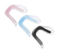 QUMIIRITY 3 Almohadillas Nasales de Silicona Blandas para Gafas de Tamaño Medio Resistentes y Antideslizantes Compatibles Monturas Infantiles Colores Rosa Azul Claro y Negro Ideales