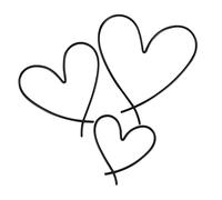 QUMIIRITY 3 Piezas Colgante De Amor De Hierro Forjado Fiesta Boda Corazón Decoración Oro Amar Largo Corazones Muro Planchar Negro