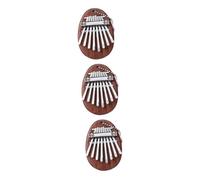 QUMIIRITY 3piezas Kalimba Miniatura De Tonos Para Principiantes Piano De Pulgar Portátil Diseño Ergonómico Para Hogar y Melodías Encantadoras Color Madera