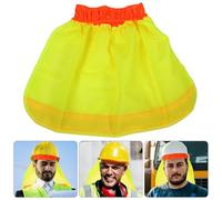 QUMIIRITY 4 Bandas Reflectantes para Casco Seguridad Cubierta de Malla Transpirable Fluorescente Amarilla Parasol de ala Completa Protección Solar y Alta Visibilidad para Uso en Obra y