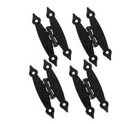 QUMIIRITY 4 Bisagras para Gabinetes de Hierro Negro de 3,5 Pulgadas, Bisagras Decorativas Antiguas para Puertas de Armario, Herrajes de Alta Resistencia para Muebles, Repuesto Funcional