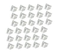 QUMIIRITY 50piezas Hebillas Estantes Conectores Cubos Plástico Clips Módulo Compatible Estantería Alambre