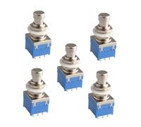 QUMIIRITY 5piezas Interruptor Para Pedal De De Guitarra Eléctrica De Botones Azul Bypass Compatible Circuitos De