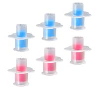 QUMIIRITY 6 Cortadores de Émbolo para Cupcakes y Pasteles, Descorazonador de Masa, Tamaño Compacto, Colores Rojo y Azul, Accesorio para Hornear y Rellenar Pasteles Diy, Juego de 6 Piezas