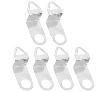 QUMIIRITY 6 Ganchos Metálicos para Reloj de Pared, Gancho Colgador para Movimiento de Reloj de Péndulo, Kit de Reparación Diy, Resistente Aleación Plateada, Accesorios para Montaje