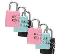 QUMIIRITY 6 Piezas Candados de Combinación para Cerraduras para Uso Diario Maletas Mochilas y Armarios Seguridad Infantil y Multi Función