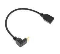 QUMIIRITY Adaptador Displayport Macho Hembra Curvo Cable De Extensión Para Conexión De Monitor Soporte De Alta Definición y Amplia Compatibilidad