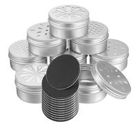 QUMIIRITY Agujeros en Forma de Panal, Hoja y Jugo, 4 Unidades Cada Uno y 12 Imanes Suaves de 25x2 Mm para Fijación Versátil, Contenedores Pequeños para Aroma y Entrenamiento Olfativo