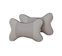 QUMIIRITY Almohada Forma De Hueso Para Cuello 2 Piezas Gris, Cojín Ergonómico Para Reposacabezas De Automóvil, Uso Todo El Año, Soporte Cervical Para Viajes, Conductor y Pasajeros