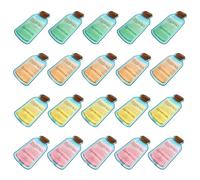 QUMIIRITY Bolsas de Hielo Inyección de Agua 400ml 20 Unidades, Gel Refrigerante Reutilizable para Enfriar, Compresas Frías Portátiles para Picnics y Alivio de Lesiones, Color Aleatorio