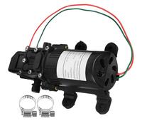 QUMIIRITY Bomba de Diafragma Eléctrica 12v 70W Negra Autocebante Alta Presión Mini Bomba de Agua para Sistemas de Limpieza y Pulverización Doméstica