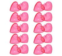 QUMIIRITY Caja de Almacenamiento de Plástico Transparente en Forma de Corazón 10 Piezas 100x98x56 Mm Roja Colgante para Dulces y Premios San Valentín Fiesta Hogar