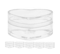 QUMIIRITY Caja De Corazón Transparente Pequeña 85x65x39 Mm Para Dulces y Recuerdos, 6 Unidades, Adecuado Para Bodas, Cumpleaños y Fiestas, Envases Decorativos En Forma De Corazón