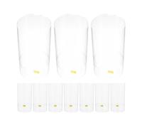 QUMIIRITY Capsulas Termorretráctiles para Vino 30mm Tapas Transparentes para Botellas de Vino 100 Piezas Sellador Retráctil para Embotellado y Conservación en Elaboración Casera