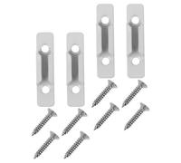 QUMIIRITY Cerraduras de Ventana y Accesorios de Herrajes de Aleación de Zinc Juego de 4 Unidades para Ventanas Corredizas y Abatibles Instalación Cómoda para Uso en Puertas