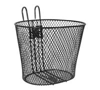 QUMIIRITY Cesta Delantera de Hierro Resistente para Bicicleta, Accesorio Multifunción para Ciclismo, Cesta Metálica para Almacenamiento en Montaña, Ciudad y Scooter, Fácil Instalación,