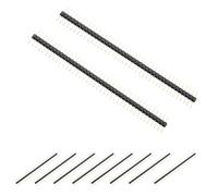 QUMIIRITY Conector de Rectos 2.54 Mm, Cabezal Hembra de 40 Dorados, Tira de Conectores 1x40, 20 Piezas, para Proyectos Electrónicos y Conexiones Fiables