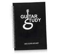 QUMIIRITY Cuaderno de Partituras de Guitarra A4 Portátil Libro de Música Pauta Musical y Cuadrícula de Acordes Claros 1 Unidad para Principiantes Guitarristas Accesorios para Enseñanza y