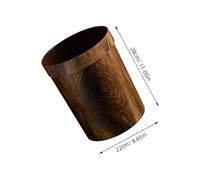 QUMIIRITY Cubo de Basura de Imitación Madera Maciza 22x28 Cm, Contenedor Creativo para Cocina y Sala de Estar, Papelera Doméstica Práctica y Ligera para Dormitorio y Oficina