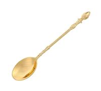 QUMIIRITY Cucharas de Café de Aleación Doradas Mini Espressos para y Bebidas Cucharillas y Elegantes para Postres y Ocasiones Especiales Resistentes y Fáciles de Limpiar