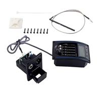 QUMIIRITY Ecualizador De Guitarra Piezo Eléctrico De Bandas Lc Preamp Tuner Manual y Automático Para Guitarras Acústicas Sin Batería Amplifica El Sonido Sistema De Retroalimentación