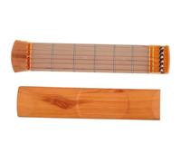 QUMIIRITY Entrenador Portátil De Guitarra De Bolsillo De 6 Trastes, Mástil De Práctica Compacto Acabado Madera, Herramienta Para Aprender y Practicar Acordes Para Principiantes y Niños