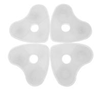 QUMIIRITY Filtro de Fuente para Mascotas Forma de Corazón, 4 Piezas, Carbón Activado de Alto YODO, Filtro de Dispensador de Agua para Perros y Gatos, Repuesto para Bebederos, Filtración