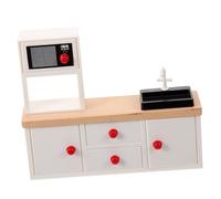QUMIIRITY Gabinete De Cocina con Fregadero Casa De Decoración Realista y Accesorios para Baños y Cocinas
