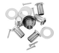 QUMIIRITY Juego De 6 Tornillos, Tuercas y Arandelas De Montaje Para Afinadores De Guitarra Acústica, Accesorios Cromados Para Clavijas De Afinación, Instalacion Estable Para Guitarras Folk