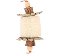 QUMIIRITY Juguete para Loros Resistente a Mordiscos de Hojas de Palma y Lufa Natural Juguete Masticable para Pájaros Diseño Ligero y Duradero Adecuado para Aliviar Ansiedad y Estrés en