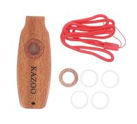 QUMIIRITY Kazoo de Madera Instrumento Musical de para Niños y Adultos Color Aleatorio Portátil Acompañar y Ukeleles Kazoos para Principiantes