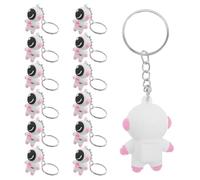 QUMIIRITY Llaveros de Astronauta para Mochila 24 Piezas, Colgante Rosa de 4.5 Cm, Llavero Dije de Astronauta para Regalos Temáticos Espaciales y Recuerdos de Fiesta