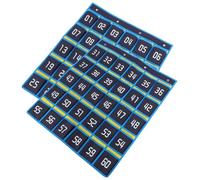 QUMIIRITY Organizador de Pared para Teléfonos Móviles con Numerados Bolsa Colgante para Aula para Almacenamiento de Móviles y Pequeños Objetos Espacio Detrás Puerta