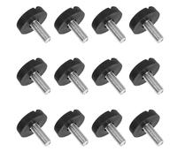 QUMIIRITY Patas Niveladoras Ajustables M6 para Muebles 50 Unidades Almohadillas Antideslizantes de Plástico para Sillas Mesas y Suelos Irregulares Protectores Resistentes para Muebles