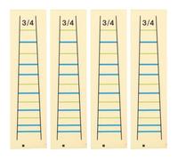 QUMIIRITY Pegatinas Guía de Dedos de Violín, 4 Unidades Transparentes para Diapasón (3/4), Etiquetas de Posición de Notas para Principiantes, Adhesivos Fáciles de Quitar para Práctica