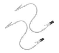 QUMIIRITY Pinzas de Cocodrilo Doble Punta 2 Unidades 28 Cm Revestidas Flexibles para Fotos Notas y Manualidades, Clip Exhibición Resistente para Oficina y Hogar, Soporte Ajustable