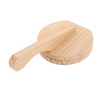 QUMIIRITY Prensa Manual de Masa para Dumplings y Empanadillas Pequeña 21.5x12.5 Cm de Madera Natural Utensilio Portátil para Cocina Casera y Preparación de Piel de Bola de Masa Reutilizable