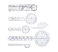 QUMIIRITY Regla Médica Goniómetro Espinal 6 Piezas 360 Grados Plástico para Evaluación de Movilidad Articular en Fisioterapia y Entrenamiento Clínico