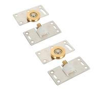 QUMIIRITY Ruedas para Muebles 2 Piezas Rodillos Lisos y Redondeados para Puertas Corredizas de Armarios, Ideales para Uso Doméstico