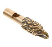 QUMIIRITY Silbato de Latón Macizo para Árbitro Mini Colgante Sonido Fuerte, Llavero de Seguridad Portátil para Deportes y Supervivencia al Aire Libre, 1 Pieza (águila)