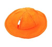 QUMIIRITY Sombrero Pequeño Naranja para Mascotas de Fieltro, Accesorio para Disfraz y Decoración Diaria de Conejos, Hámsters y Animales Pequeños, Adecuado para Fiestas y Invierno