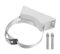 QUMIIRITY Soporte de Pared para Cilindro de Gas 40 Litros, Portabotellas Cilíndrico de Plástico Gris Correa Ajustable para Laboratorios y Almacenamiento Seguro de Bombonas