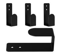 QUMIIRITY Soporte de Teclado Acrílico de Pared 4 Unidades Negro, Bastidor de Montaje en Pared para Almacenamiento y Organización de Teclados Mecánicos, Adecuado para Gaming y Oficina