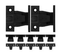 QUMIIRITY Soportes de Unión para Muebles 12 Piezas Grandes Ajustables para Paneles de Pared, Clips de Plástico para Fijación de Gabinetes y Estantes Suspendidos, Escuadras para Armarios