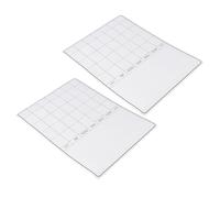 QUMIIRITY Tablero Magnético para Nevera Borrable A3 2 Unidades, Pizarra Organizadora Reutilizable para Planificación Semanal y Mensual, Planificador Doméstico Magnético para Mensajes