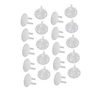 QUMIIRITY Tapas Para Enchufes De Salida a Prueba De Niños 20 Piezas Protección De Seguridad Para Bebés Plástico Resistente Para Sala, Cocina y Dormitorio Kits Infantiles