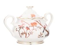 QUMIIRITY Tetera de Cerámica de 280 Ml Tapa, Contenedor Multifuncional para Azúcar y Condimentos, Jarra Práctica para Té, Suministros de Cocina, Diseño Compacto para Uso en Hogar y