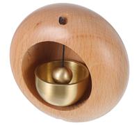 QUMIIRITY Timbre de Puerta de Estilo Japonés Madera Campana de Viento Decorativa para Entrada de Hogar y Tiendas Diseño Minimalista y Elegante de Instalar