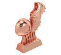 QUMIIRITY Trofeo de Fútbol Dorado de Resina 10x4x15 Cm, Mini Trofeo de Premio de Fútbol Infantil, Recuerdo Decorativo para Equipo y Campeonato, Obsequio para Jugadores y Fanáticos
