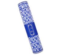 QUMIIRITY Tubo Telescópico Extensible para Pósteres y Pergaminos, Caja de Almacenamiento para Pinturas y Caligrafía, Material de Papel Resistente Diseño Azul de Porcelana, Soporte